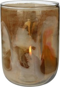 Κηροπήγιο ArteLibre Χρυσό Γυαλί 17x17x17cm