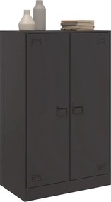 vidaXL Ντουλάπι Μαύρο 67x39x107 εκ. από Ατσάλι