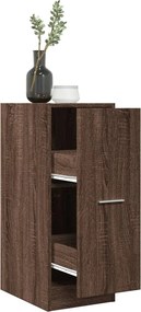 vidaXL Συρταριέρα Γενικής Χρήσης Καφέ Δρυς 30x41x77,5 εκ. Επεξ. Ξύλο