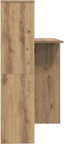vidaXL Γραφείο Artisan Oak 131,5 x 50 x 106,5 cm Επεξεργασμένο Ξύλο