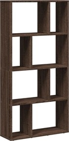 vidaXL Βιβλιοθήκη Καφέ Δρυς 60x20x120,5 εκ. από Επεξεργασμένο Ξύλο