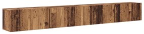 vidaXL Σετ επίπλου τηλεόρασης 4 pcs Παλαιό ξύλο 60 x 30 x 30 cm