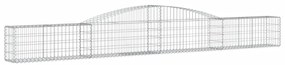 vidaXL Συρματοκιβώτια Τοξωτά 2 τεμ. 400x30x40/60 εκ. Γαλβαν. Ατσάλι