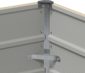 vidaXL Γλάστρα Ελεφαντόδοντο 480 x 50 x 45 εκ Επικαλυμμένος Χάλυβας