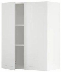 METOD ντουλάπι τοίχου με ράφια/2 πόρτες, 80x100 cm 494.626.88