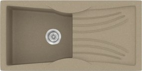 Sanitec Classic 328 (99×51) - Γρανιτένιος νεροχύτης - Granite Taupe