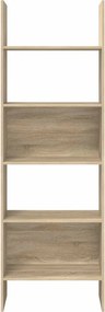 vidaXL Βιβλιοθήκη Χρώμα Sonoma Δρυς 60 x 35 x 180 εκ. από Επεξ. Ξύλο