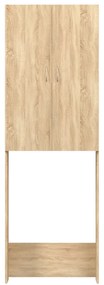 vidaXL Ντουλάπι Πλυντηρίου Sonoma Δρυς 64 x 25,5 x 190 εκ.