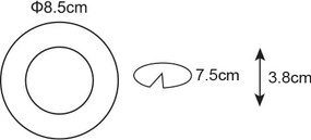 Σποτ Χωνευτό Eko GU10 ⌀8,5cm Λευκό