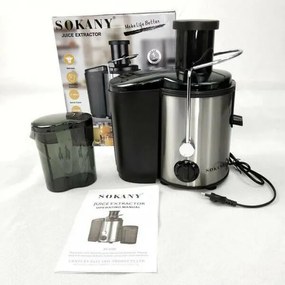 Sokany Αποχυμωτής Inox 800W Ασημί SK-4000