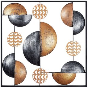 Διακοσμητικό Τοίχου My World 891TNL1569 55x5x55cm Multi Wallity Metal