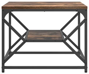 vidaXL Τραπεζάκι σαλονιού Καπνιστή δρυς 51 x 50 x 40 εκ.