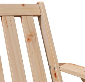 Καρέκλα κήπου Adirondack 75x77x77 cm Στερεό ξύλο πεύκο - Καφέ