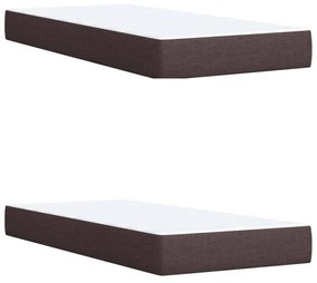 ΚΡΕΒΑΤΙ BOXSPRING ΜΕ ΣΤΡΩΜΑ ΣΚΟΥΡΟ ΚΑΦΕ 200X200 ΕΚ. ΥΦΑΣΜΑΤΙΝΟ 3291383