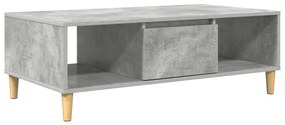 vidaXL Τραπεζάκι σαλονιού Σκυρόδεμα Γκρι 103,5 x 60 x 35 εκ