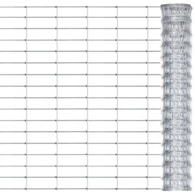 vidaXL Συρματόπλεγμα Περίφραξης Ασημί 50 x 0,8 μ. Γαλβανισμένο Ατσάλι