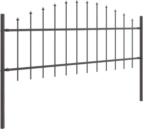 vidaXL Φράχτης Κήπου 3 pcs Γκρι 170 x 140 εκ