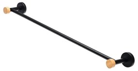 Κρεμάστρα Μπάνιου Για Πετσέτες (65.4x9x5.2) Estia Bamboo Essentials Black 02-14803