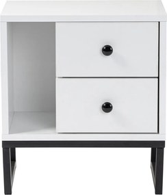 Nightstand Glimmer - White, Black White
Black