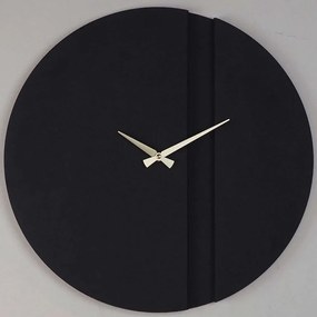 Ρολόι Τοίχου Block 507ATP1524 Φ46cm Black-Gold Wallity Steel