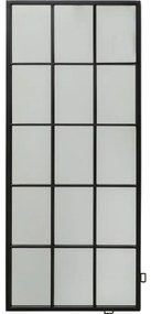 Καθρέφτης Τοίχου Finestra Μεταλλικός Μαύρος 60x2,5x140 εκ - Μαύρο