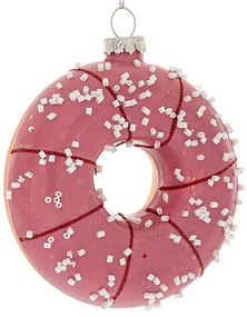 Χριστουγεννιάτικο Στολίδι Donuts 87586 8x2,5x9cm Pink