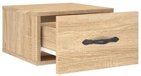 vidaXL Κομοδίνα Επιτοίχια Sonoma Δρυς 35 x 35 x 20 εκ.