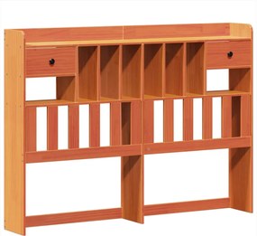 vidaXL Σκελετός Κρεβ. Χωρίς Στρώμα Καφέ Κεριού 150x200 εκ Μασίφ Πεύκο