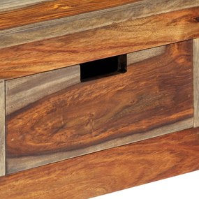 vidaXL Κονσόλα Τραπέζι με 3 Συρτάρια 120x30x75 εκ. Μασίφ Ξύλο Ακακίας