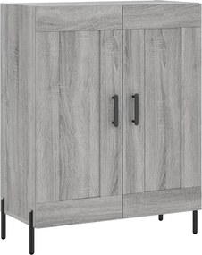 vidaXL Ντουλάπι Γκρι Sonoma 69,5 x 34 x 180 εκ. Επεξεργασμένο Ξύλο