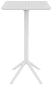 Τραπέζι Πτυσ/νο Μπαρ Sky 60Χ60Χ108εκ.White Siesta 20.0286
