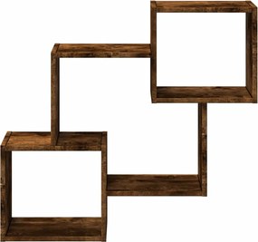 vidaXL Ντουλάπι Τοίχου Καπνιστή Δρυς 78x18x71 εκ. Επεξεργασμένο Ξύλο