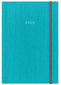 Next ημερολόγιο 2025 fabric ημερήσιο δετό γαλάζια με λάστιχο 12x17εκ.  τμχ.