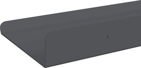 vidaXL Πλωτό ράφι Επιτοίχιο 3 pcs Ανθρακί 40 x 9 x 2,5 εκ Ατσάλι