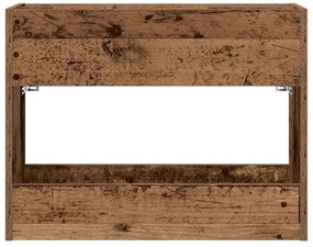 vidaXL Σχέδιο &amp; βάση αποθήκευσης Παλιό ξύλο 65 x 24 x 50 εκ