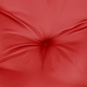 Μαξιλάρι Παλέτας Κόκκινο Γκρι 60 x 40 x 12 εκ. Υφασμάτινο - Κόκκινο