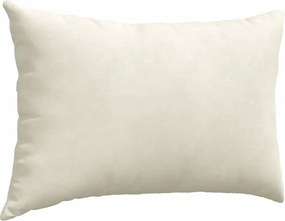 vidaXL Μαξιλάρι Καναπέ 2 τμχ. Βελούδο Κρεμ 60 x 40 cm