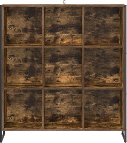 vidaXL Βιβλιοθήκη Καπνιστό Δρύς 99.5 x 30 x 108.5 εκ