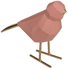 Διακοσμητική Φιγούρα Πουλί (16.5x7x16) A-S Origami 182281 Rose