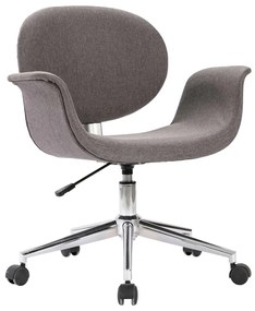 vidaXL Καρέκλα Γραφείου Περιστρεφόμενη Γκρι Υφασμάτινη