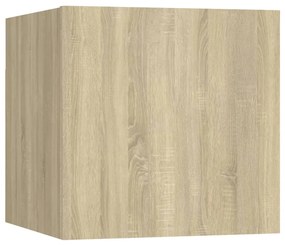 vidaXL Κομοδίνο Sonoma Δρυς 30,5 x 30 x 30 εκ. από Επεξ. Ξύλο