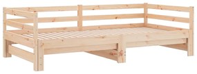 vidaXL Καναπές Κρεβάτι 2 x (90 x 200) εκ. από Μασίφ Ξύλο Πεύκου