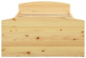 vidaXL Πλαίσιο Κρεβατιού με 2 Συρτάρια 90 x 200 εκ. Μασίφ Ξύλο Πεύκου