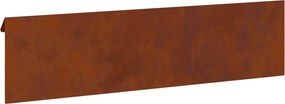 vidaXL Φράκτης σαλιγκαριών 100 x 3,5 x 25 εκ Σκ rusty