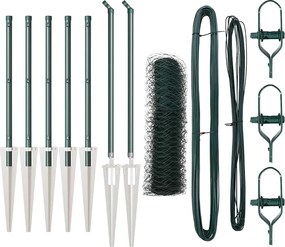 vidaXL Στύλος Περιφράξεων Πράσινο 10 x 0,6 m (50 mm πλέγμα)