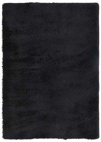 Χαλί Shaggy με Ψηλό Πέλος NAVARRA Μαύρο 240x340 εκ. πολυεστέρας - Μαύρο
