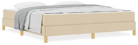 vidaXL Κρεβάτι με ελατήρια Κρέμα και Καφέ 180 x 200 cm