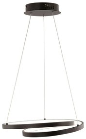 Φωτιστικό Οροφής Lieve LED-LIEVE-S-NER 30W Led Φ40cm 150cm Black Luce Ambiente Design Aluminium