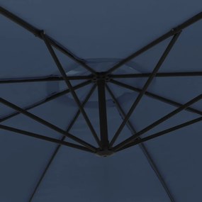 vidaXL Ομπρέλα Κήπου Κρεμαστή Μπλε 3,5 μ.