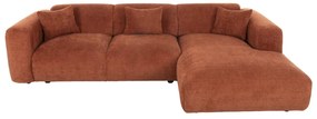 Γωνιακός Καναπές BRICKEN C3275.03R Δεξιά γωνία Κεραμιδί Ύφασμα 282x160x72Υεκ. 282x160x72 εκ.